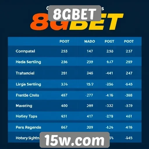 Comparação entre 8GBET e concorrentes do mercado